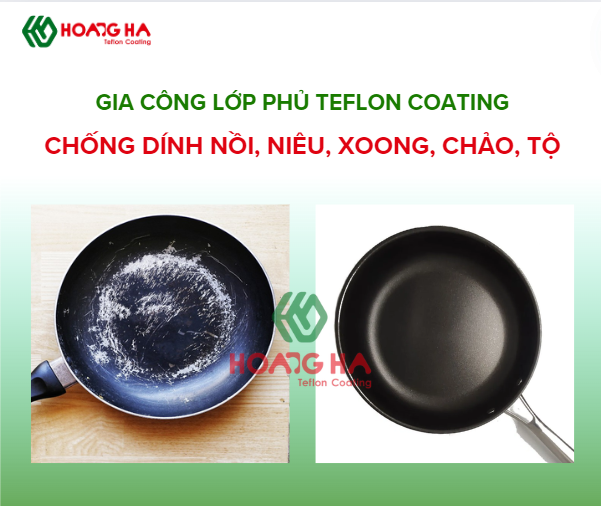 Lớp phủ chống dính trên nồi chảo