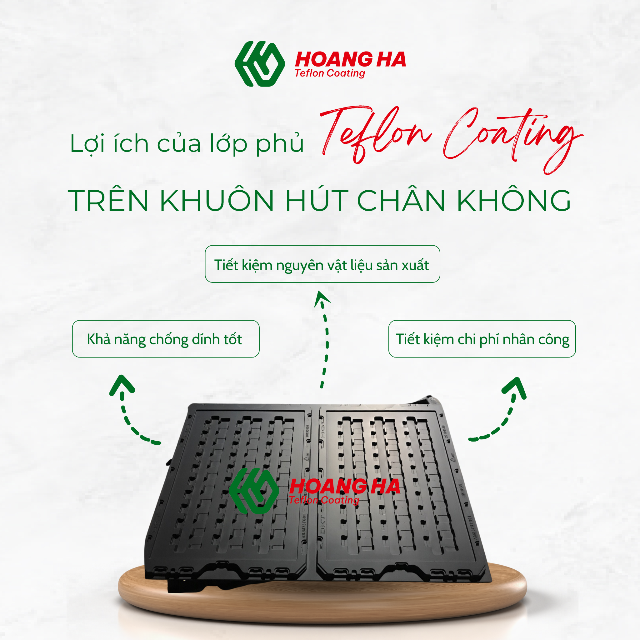 Khuôn hút CNC được phủ lớp phủ chống dính